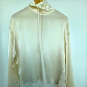 Vince Silk Long Sleeve Blouse